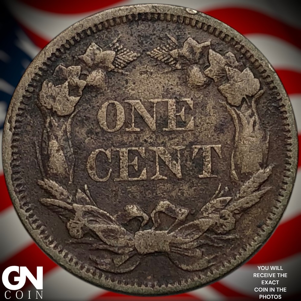 1858 SMALL LETTERS Flying Eagle Cent Penny Z0009