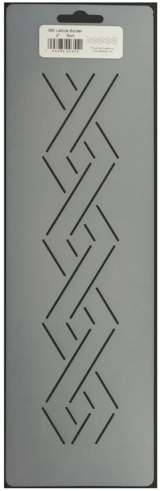 Quilting Stencil Diamond Lattice Quilt Pattern 2" Zigzag Border Design Templates