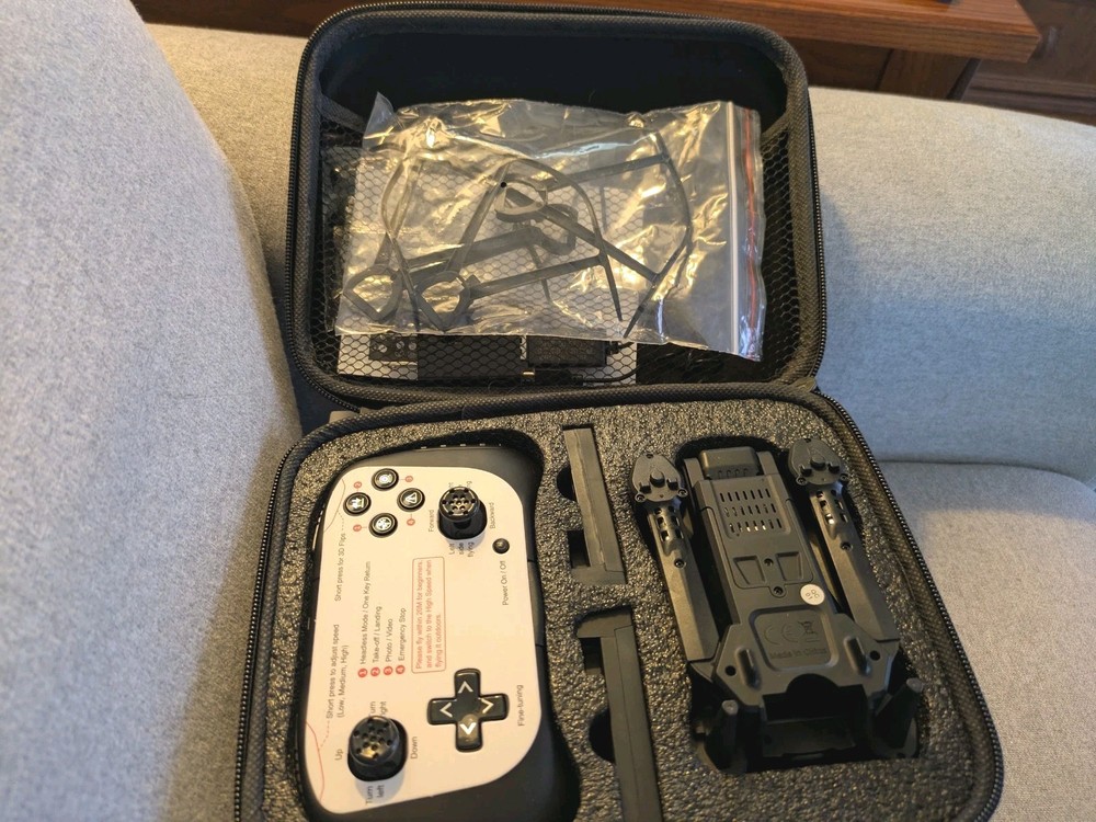 New ~ Small Foldable Drone with Camera Model S10 Wi-Fi Connectivity with Case