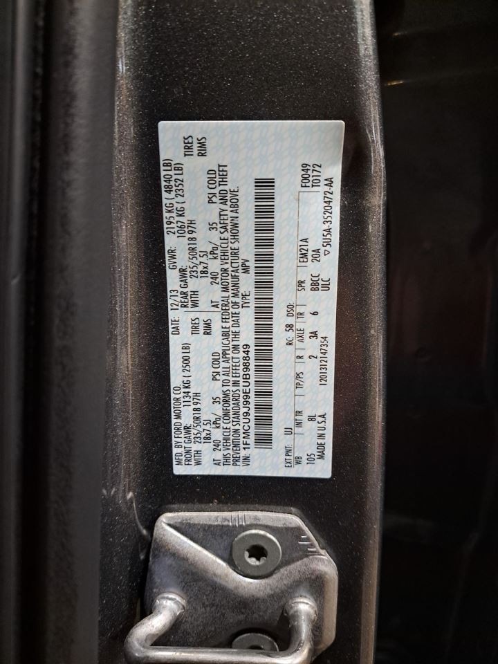 2014 Escape Display Screen Sku#4272072