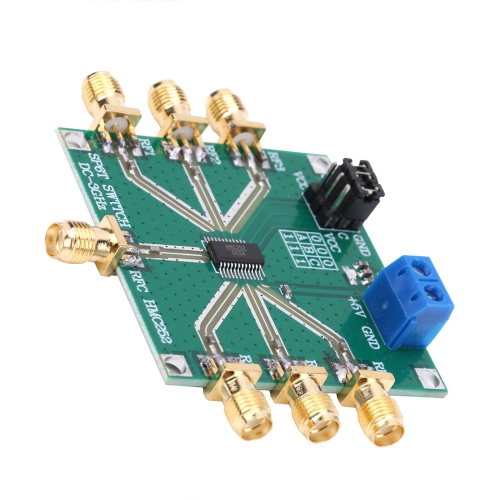 HMC252 VDD+3V to +5V Non-Reflective RF Switch Module Single-Pole 6 Throw Switch