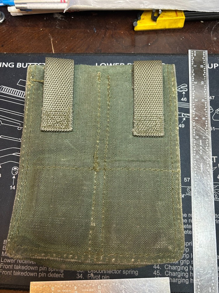 Vintage Military Surplus Three Pouch