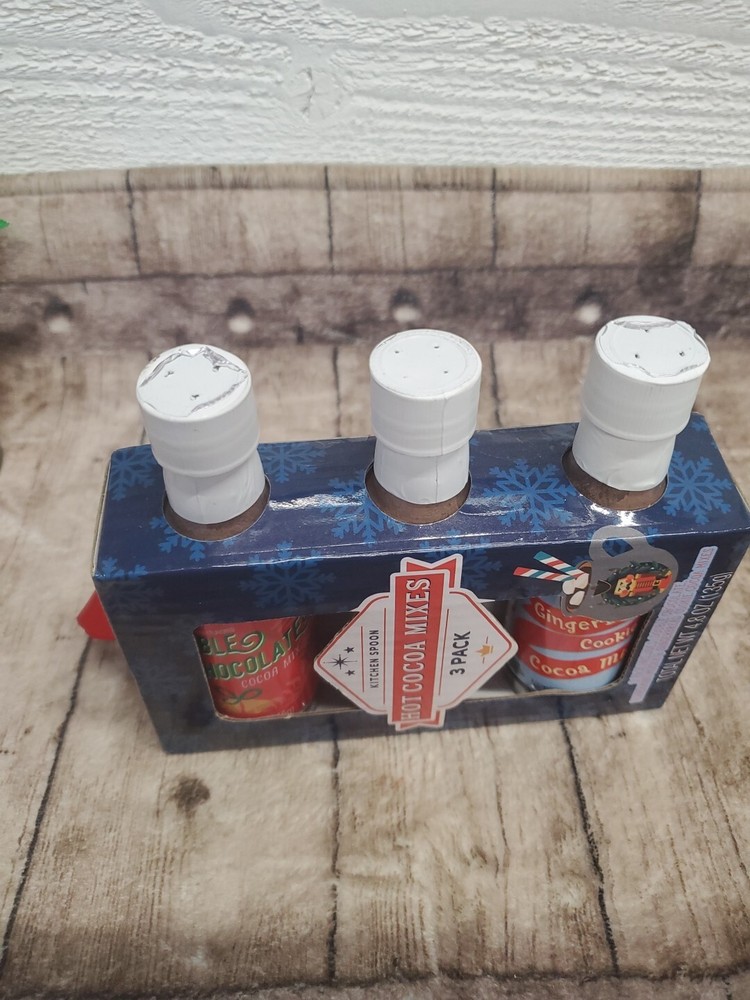 Hot Cocoa Mixes 3 Pack Total 4.8 Oz Kitchen Spoon.