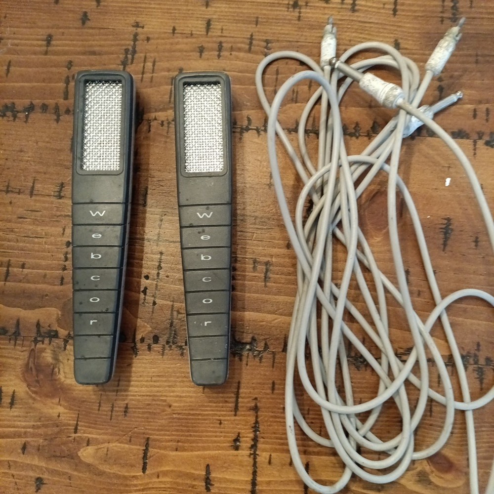 Webcor Crystal / Ceramic Microphone Pair   A6