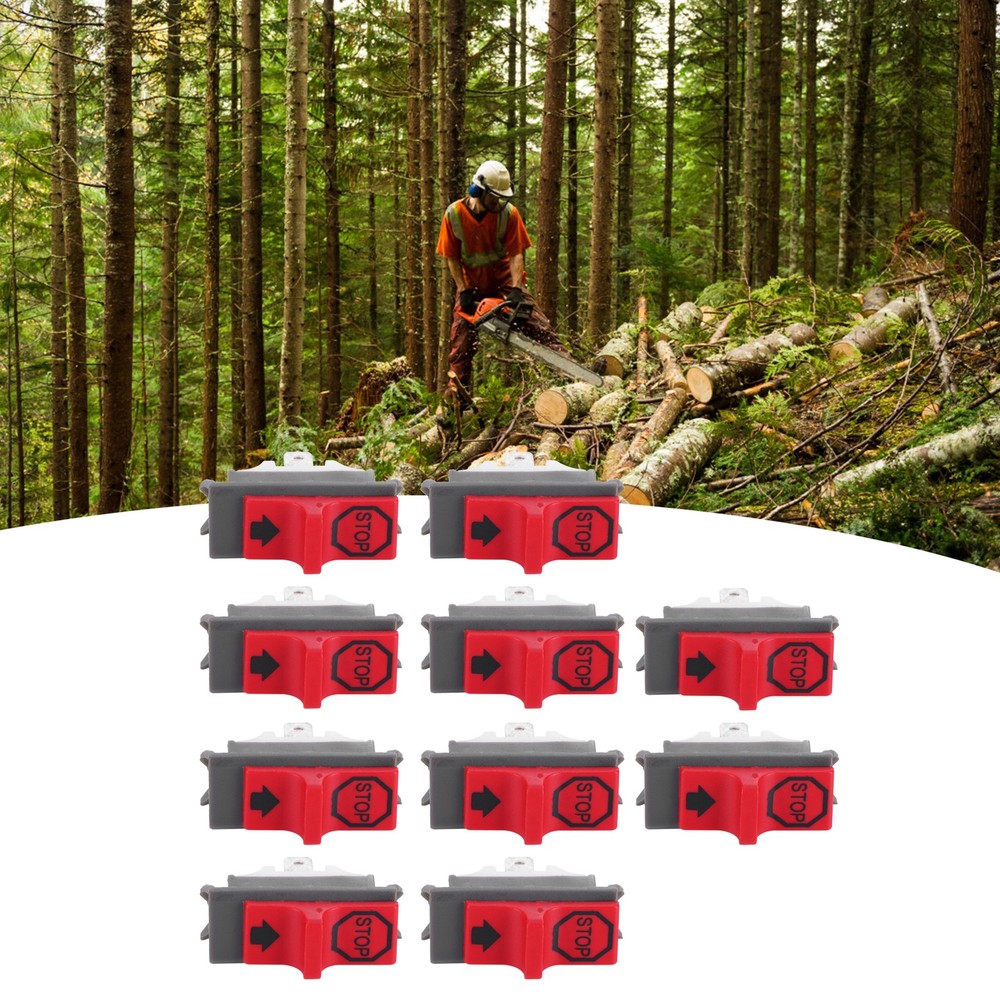10Pcs On Off Stop Switch Replacement For Chainsaw Garden Tools