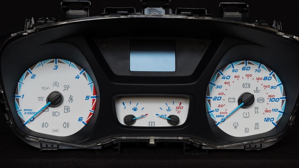 Lockwood Transit and Transit Custom MPH WHITE Dial Conversion Kit 8374