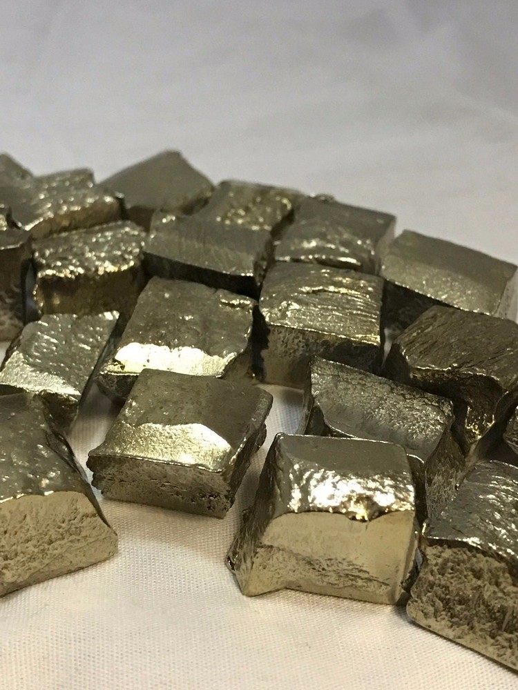 Brass Casting Alloy White Bronze cubes for casting 5 pound lot