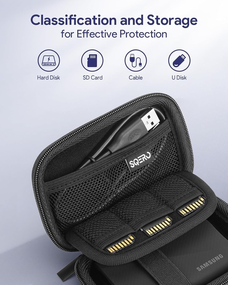 Hard Case Compatible Portable SSD Protective Cover Bag