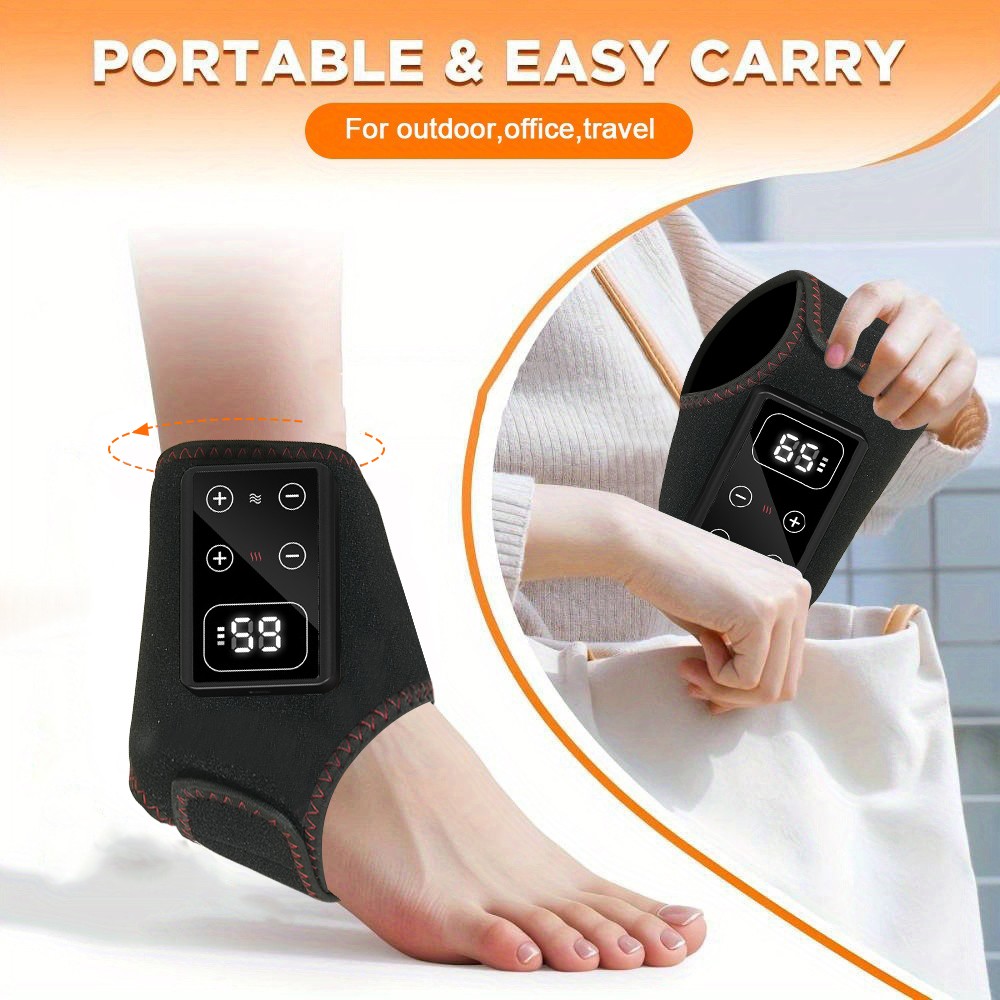 Heated Infrared Red Light 660nm & 850nm Foot Ankle Massager Therapy Pain Relief