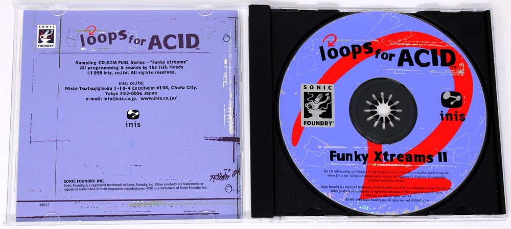 Sonic Foundry Funky Xtreams II Loops For Acid Sample/Sound Library/Sampling CD
