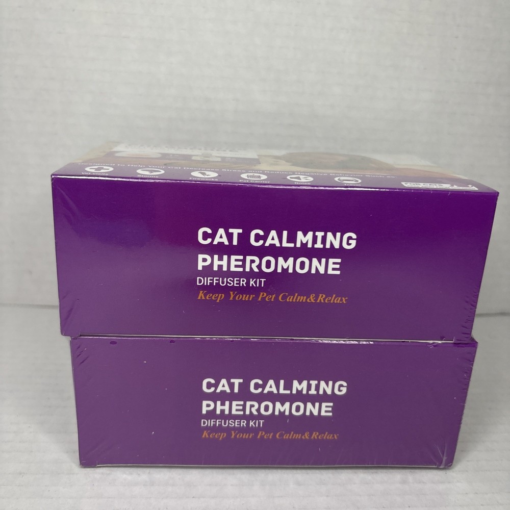 BRAND NEW “Cat Calming Pheromone Diffuser Kit”: 2 Diffusers & 4 Refills