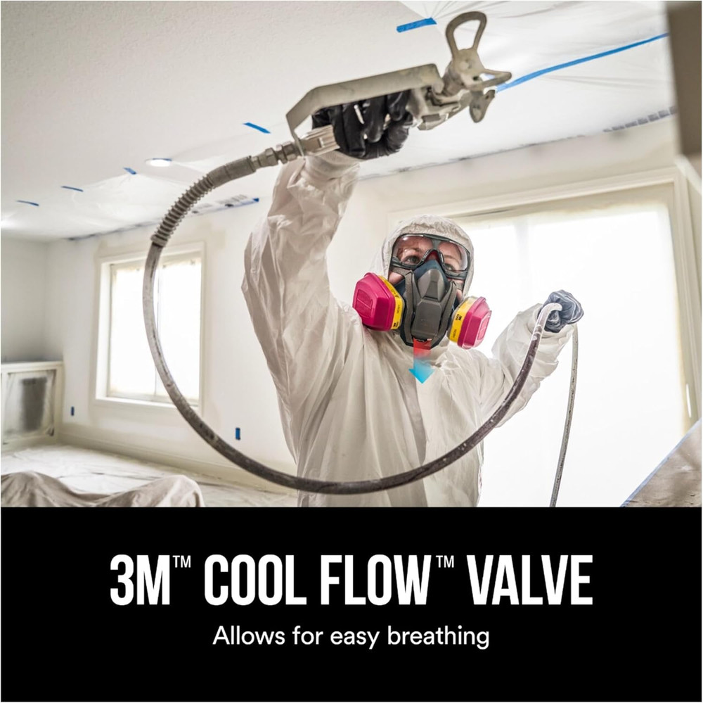 3M - 65023QLHA1-C Pro Multipurpose Respirator with Quick Latch, Medium
