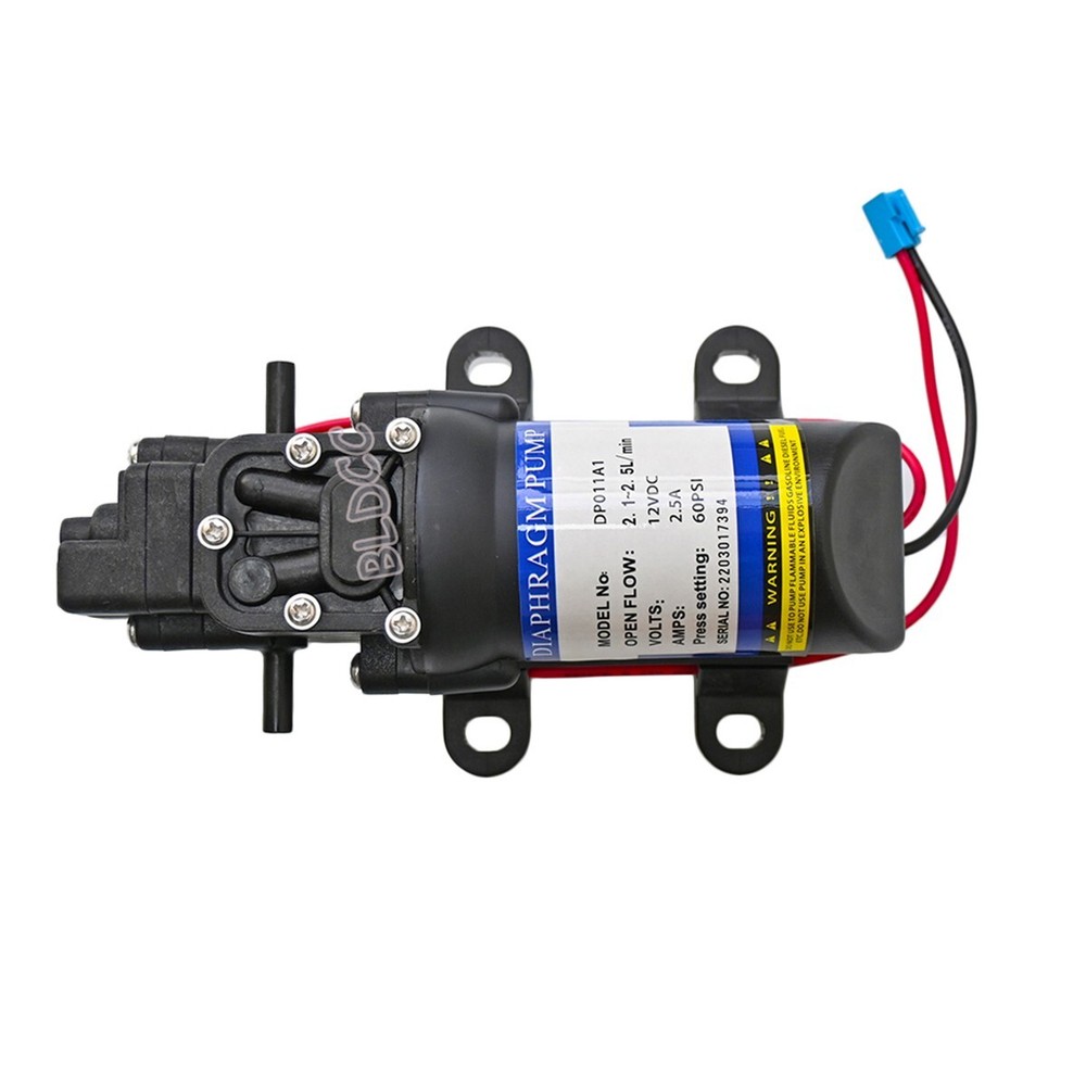 DC12V Diaphragm Pump 60PSI 2.5A 2.5L/M Micro Sprayer Water Pump Automatic Switch