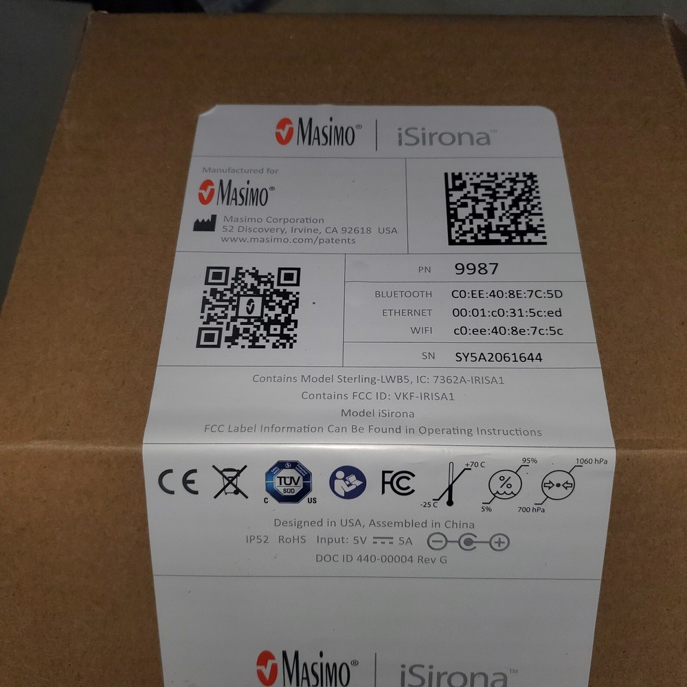 MASIMO ISIRONA Connectivity Hub