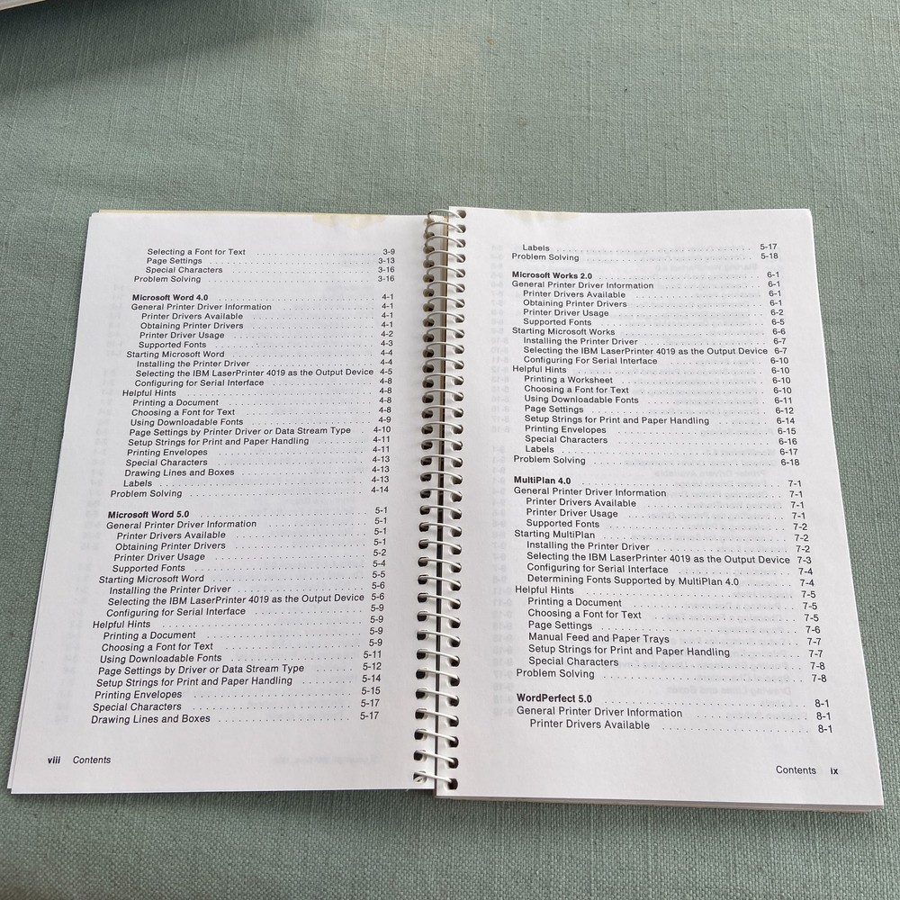 IBM Book Laser Printer Technical Reference 4226 4019 Users Guide Manual 1989 90