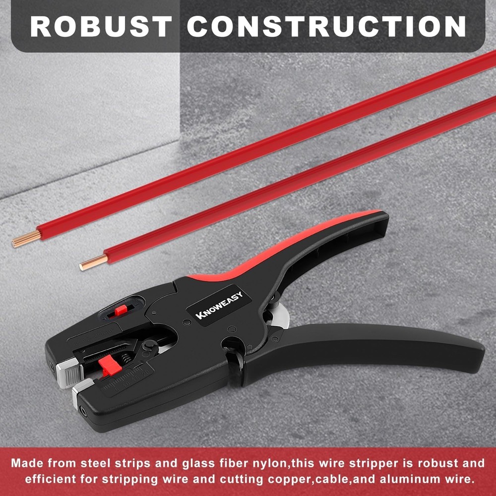 Robust Wire Stripper Plier & Cutter for Electrical Work - 5.6 Ounces Lightweight