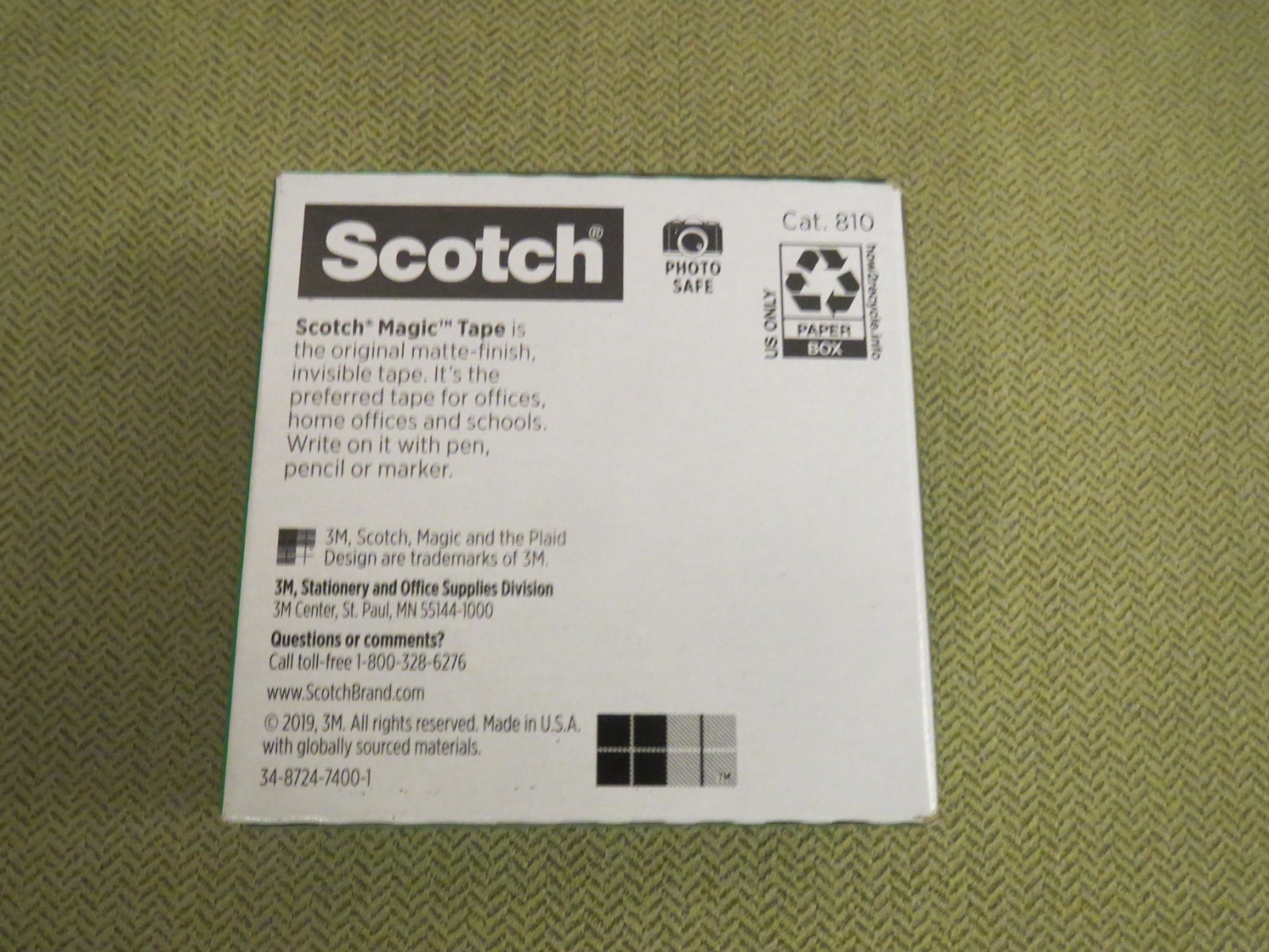 Scotch Magic Tape Refill 3/4" x 1000" Clear, 1 Pack