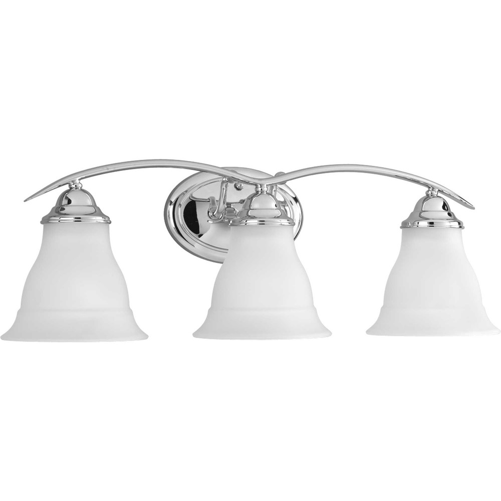 Progress Lighting P3192 Trinity 3 Light Bathroom Vanity Light - Nickel