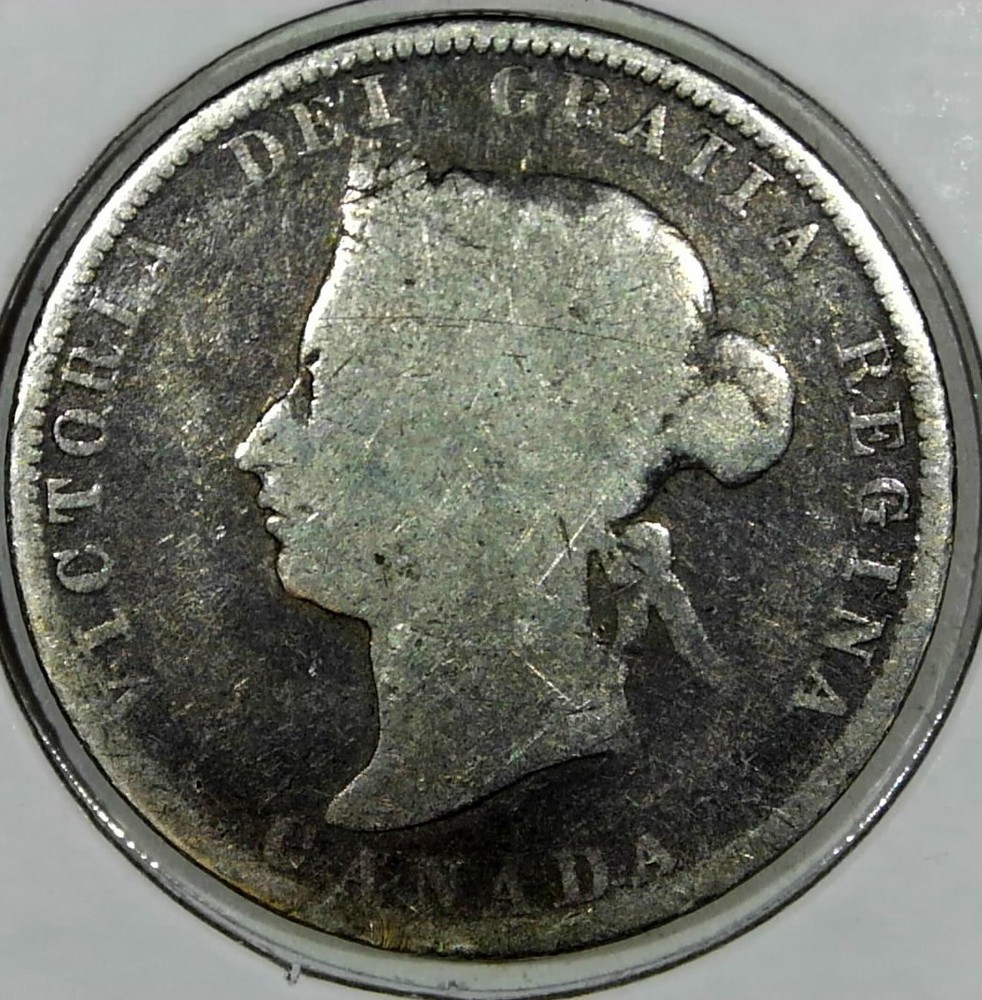 1872-H Canada 25 Cents Silver #J59