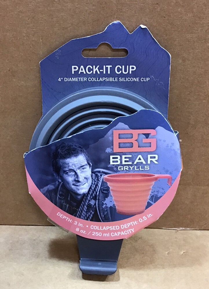 Bear Grylls Collapsible 4” Silicone Cup Pack-It-Cup C19