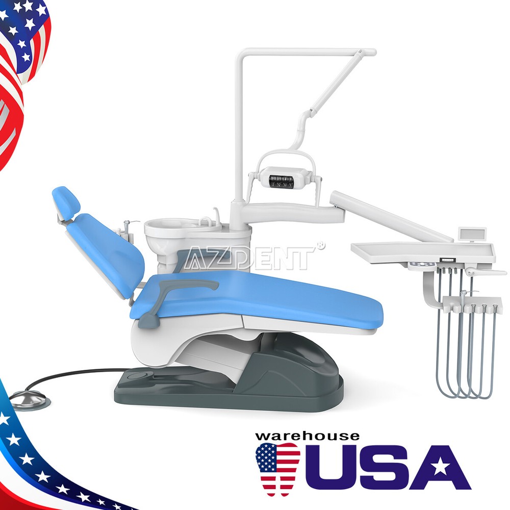 Portable Dental Chair Computer Control PU/Delivery Unit Air Compressor Suction