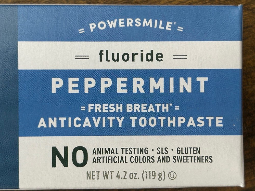 Jason Natural Powersmile Peppermint Toothpaste with Fluoride 3 Pack Exp 02/28/26