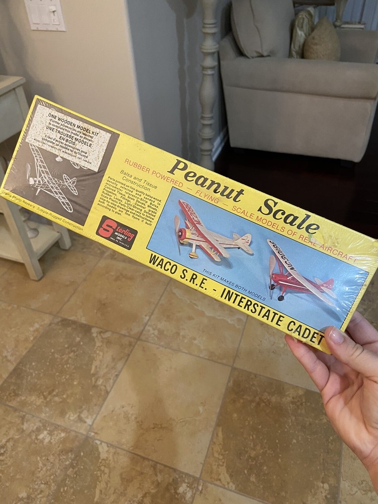 Sterling Waco S.R.E. & Interstate Cadet Peanut Scale Models Kit
