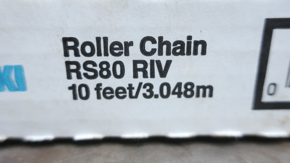 Tsubaki RS80 RIV Single Roller Chain 10ft