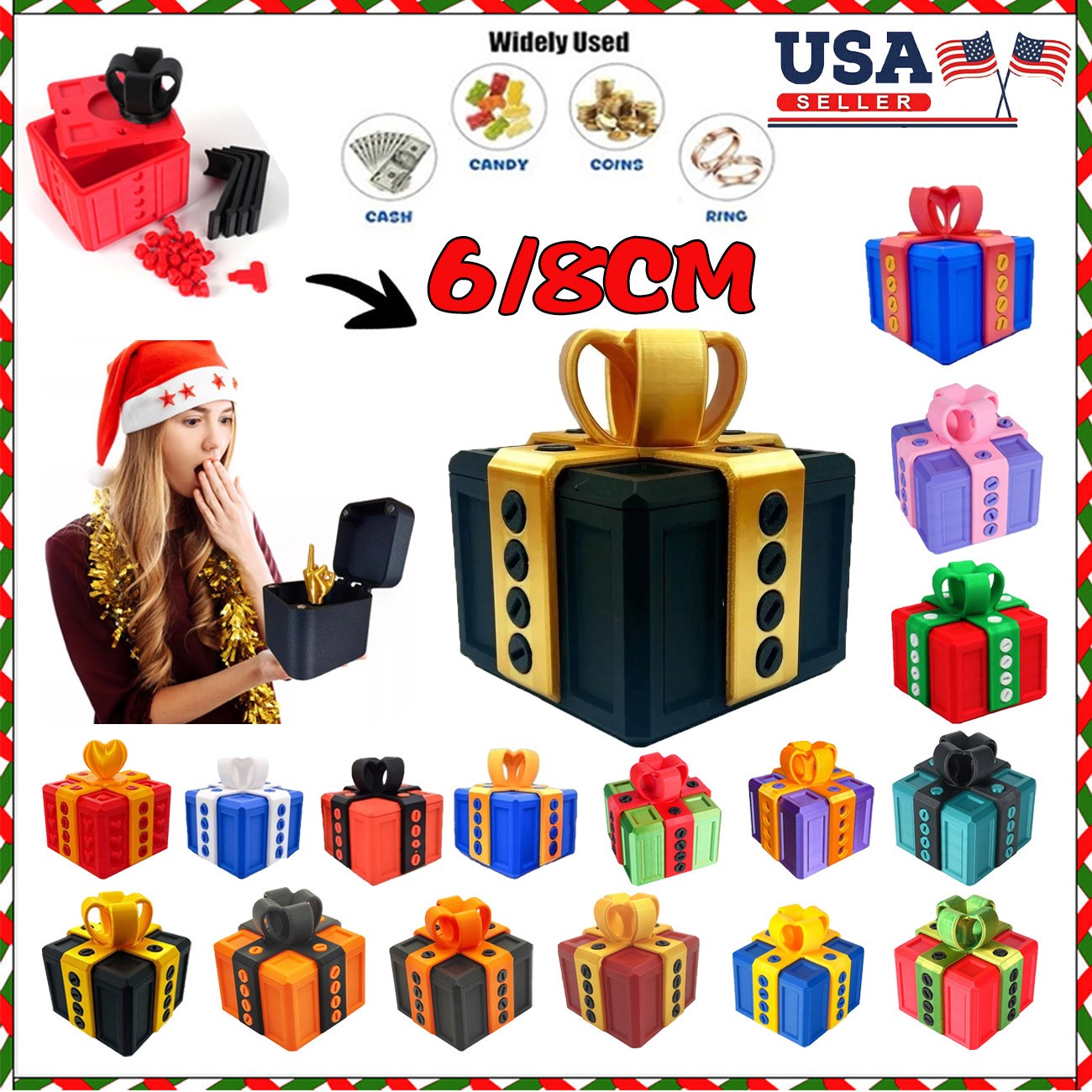 The Annoying Present with Middle Finger in A Box Gift Box with Screws Prank CE