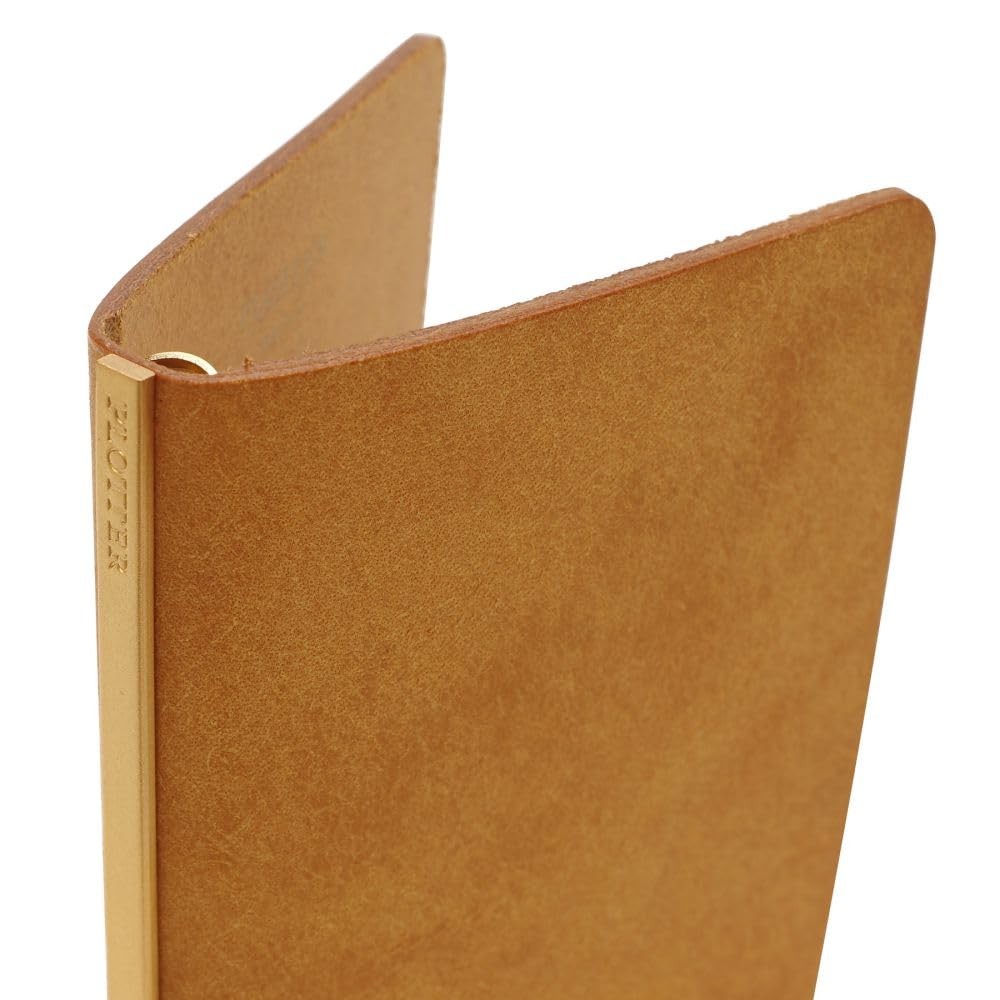 System Notebook Plotter Mini 5 Size Pueblo Ring Diameter 11mm Beige Leather Bind
