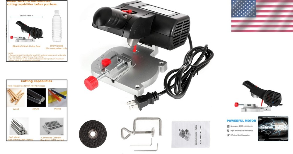 Benchtop Cut-Off Chop Saw - Adjustable Angles