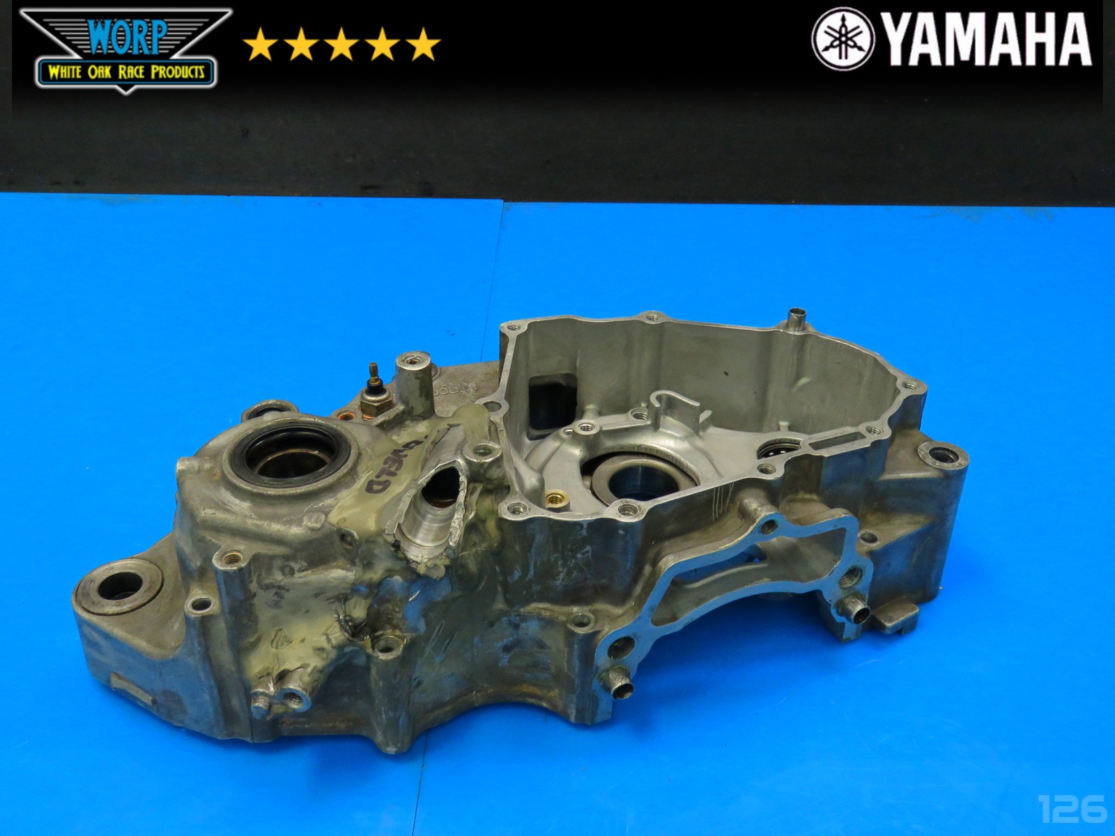 2004 YAMAHA YFZ450 LEFT SIDE CRANKCASE CRANK CASE BOTTOM END ~ GENUINE OEM 04-05