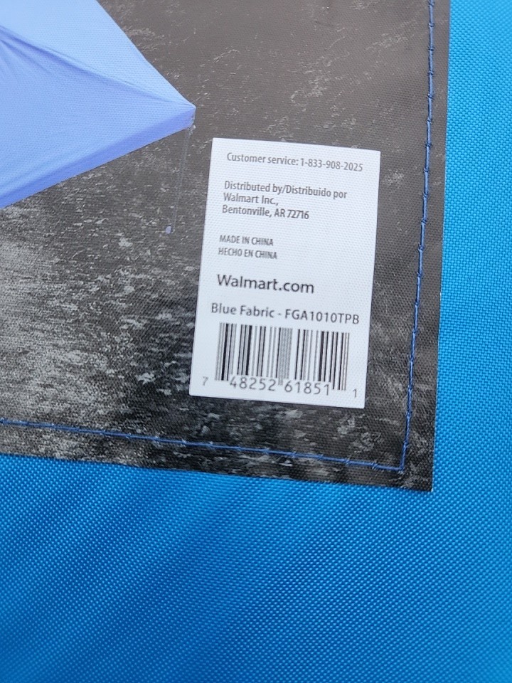 Ozark Trail 10x10 replacement Canopy Gazebo Shelter - Blue ONLY THE CANOPY