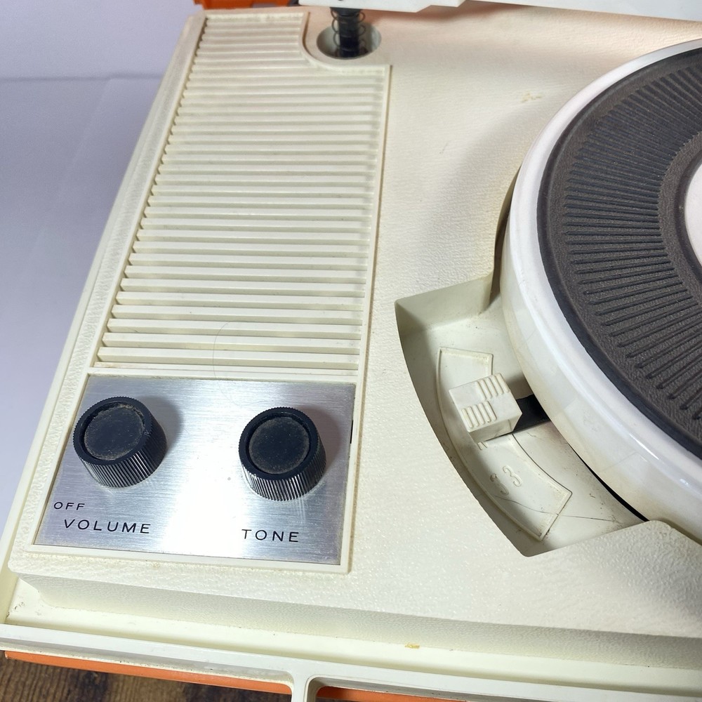 Arvin Solid State Phonograph Orange Read Description