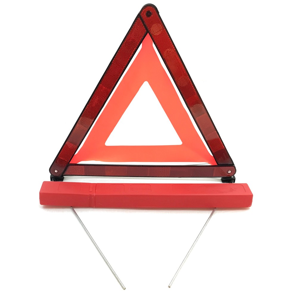LARGE FOLDING WARNING REFLECTIVE TRIANGLE with E-mark car van caravan motorhome
