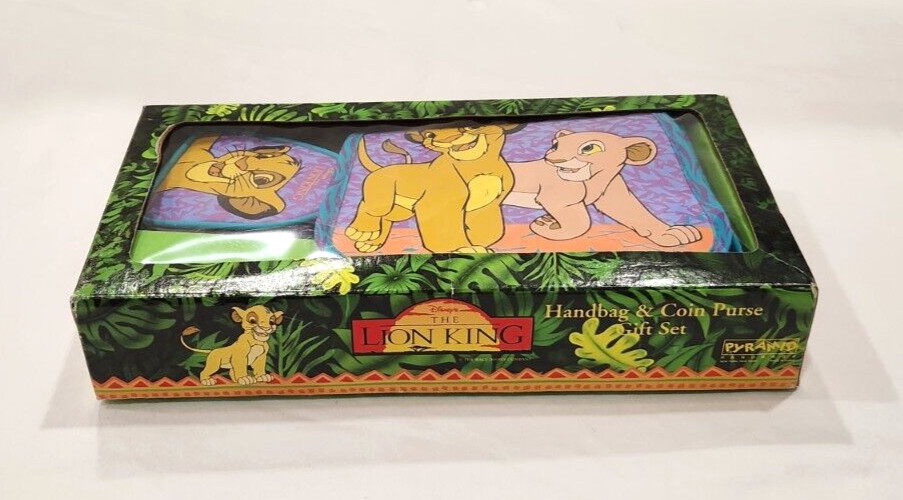 Disney The Lion King Handbag and Coin Purse Gift Set NEW RARE VINTAGE Simba Nala