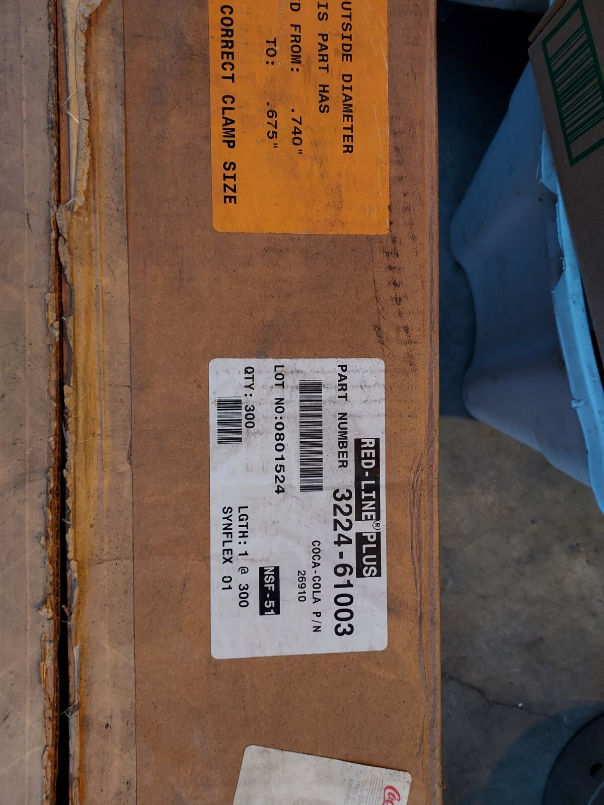 EATON SYNFLEX BRAIDED TUBING 1/2" ID 50 ft lengths NOS Coca-Cola part # 26910