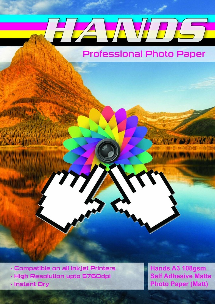A3, A4 Self Adhesive Paper in Matte (Matt) Various Weights