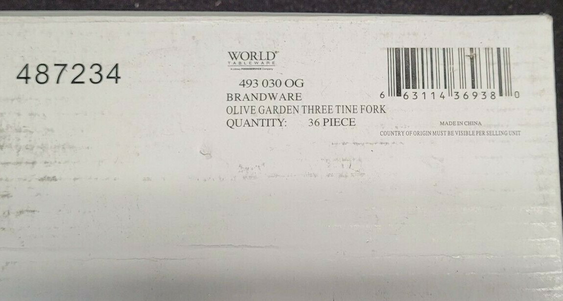 Brandware 36-Pc World Tableware Stainless Steel 3 Tine Forks 7 1/2" L (8E)