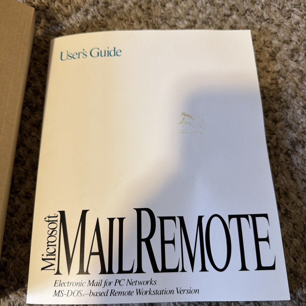 Microsoft Mail Remote (1994) Version 3.2 Super Rare - Open Box, floppies sealed