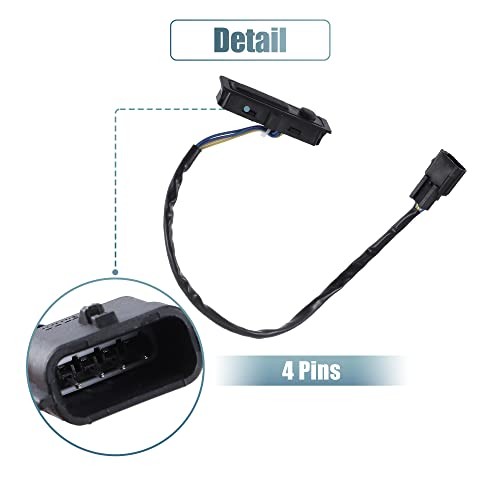 Rear Trunk Tailgate Switch for Nissan Rogue 2017-2022, Push Button Actuator,