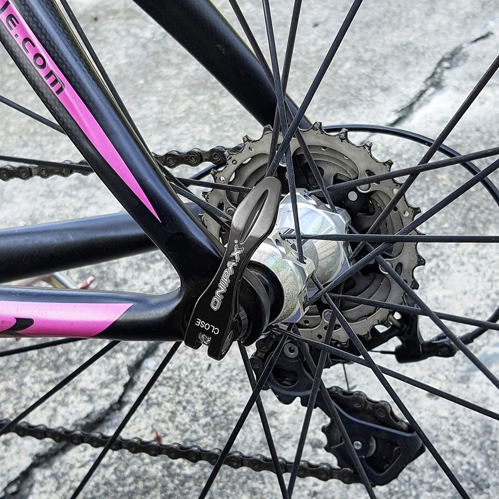 MTB ROAD QUICK RELEASE SKEWERS RED/BLACK BLACK
