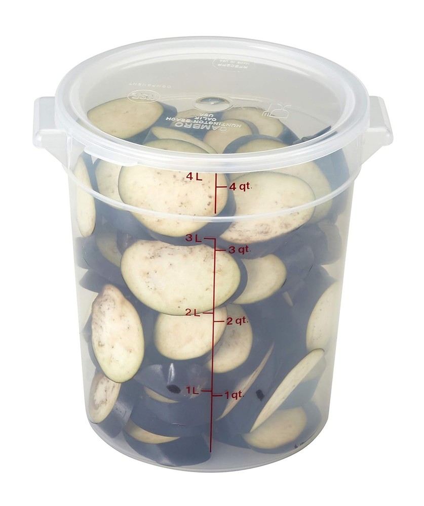RFSC2PP190 Cover 2 & 4 qt Round Plastic Containers
