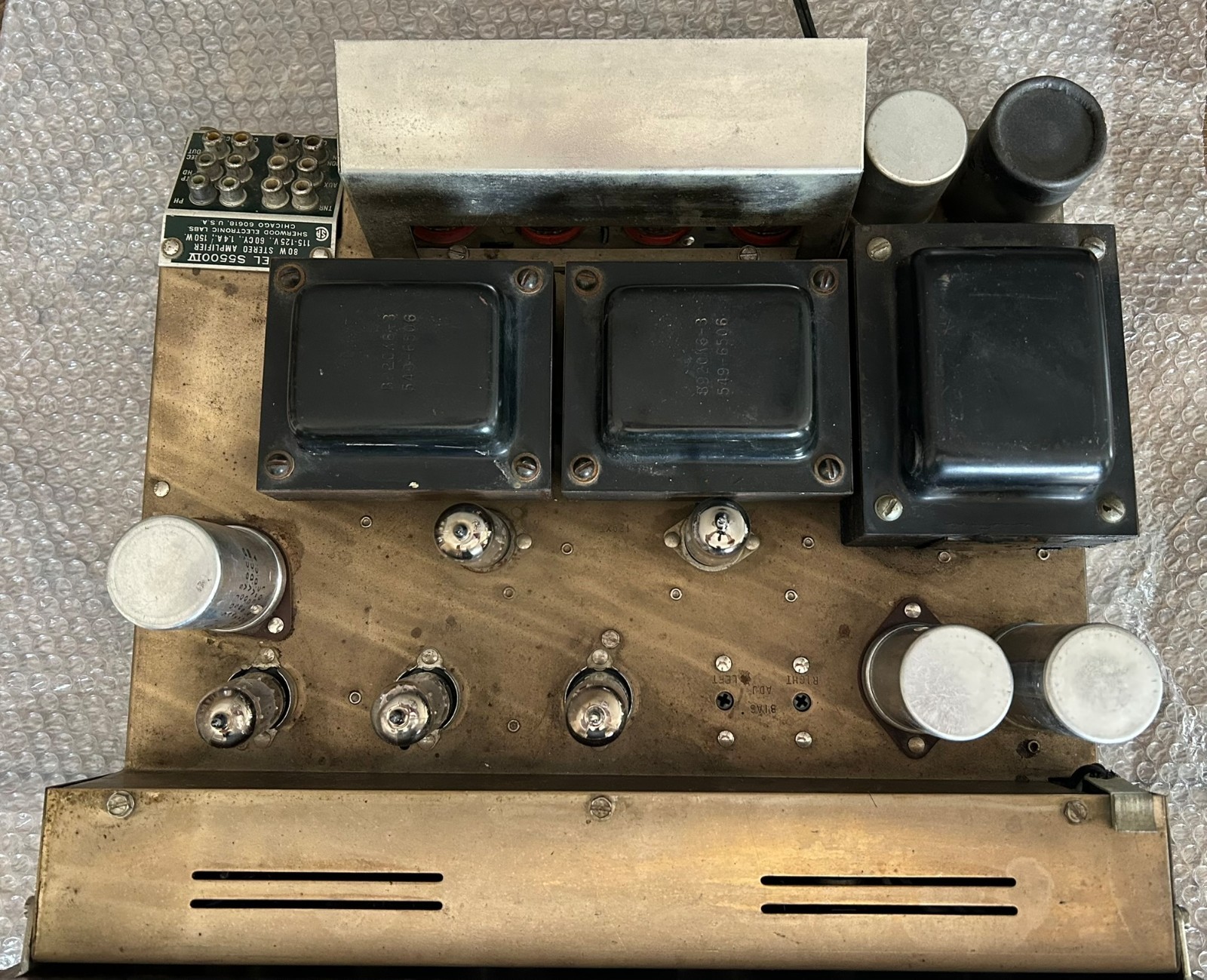 Sherwood S-5500 IV Integrated Tube Amplifier Amp S5500IV VINTAGE See Video