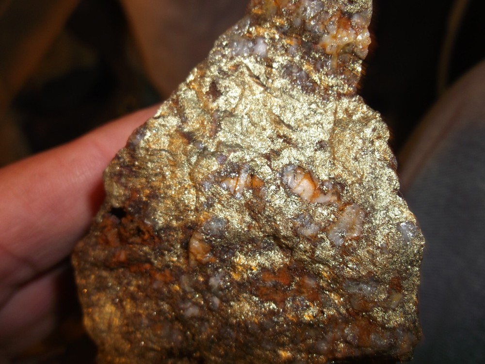 Gold, silver, copper, 242 grams samples ,ore high grade .