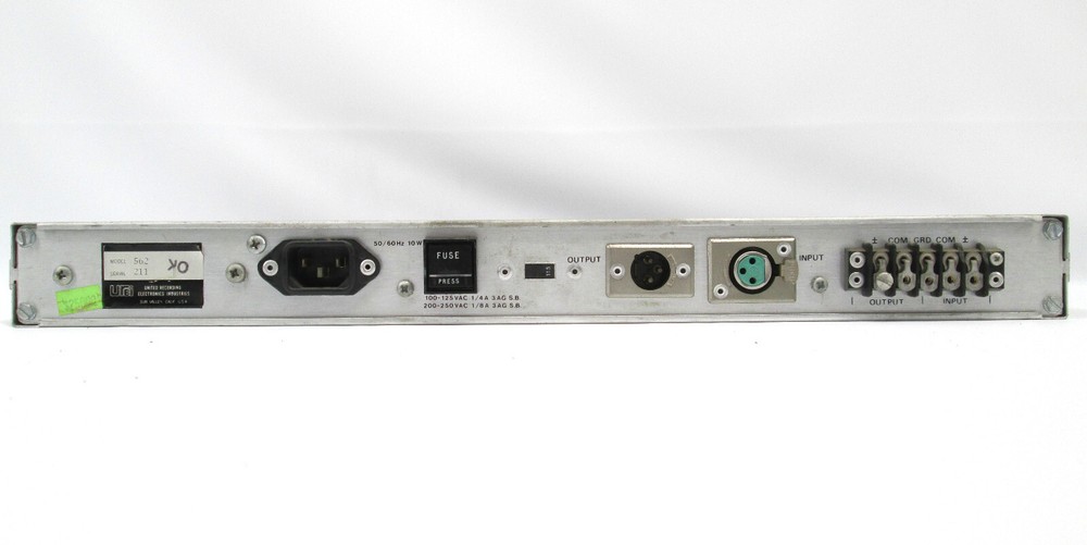 Vintage Rack Mount UREI Model 562 Feedback Supressor Equalizer