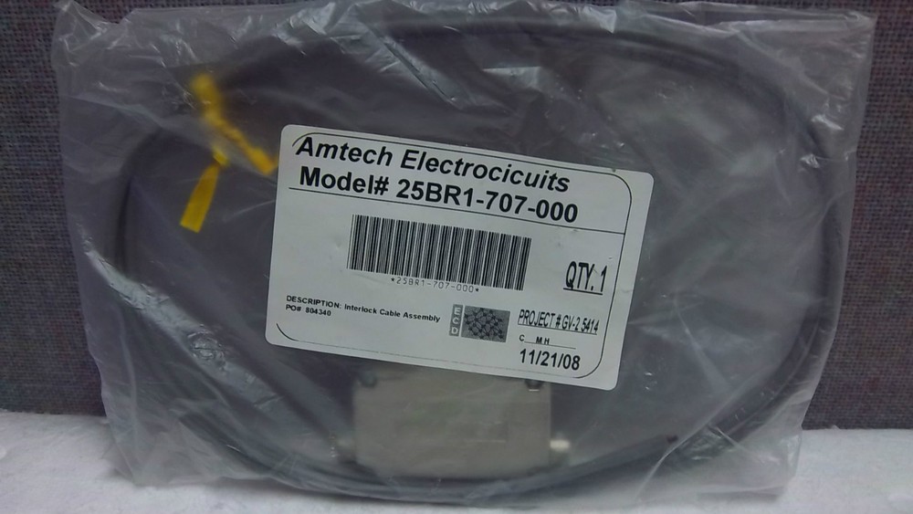 AMTECH ELECTROCIRCUITS INTERLOCK CABLE ASSEMBLY 804340 NEW 804340