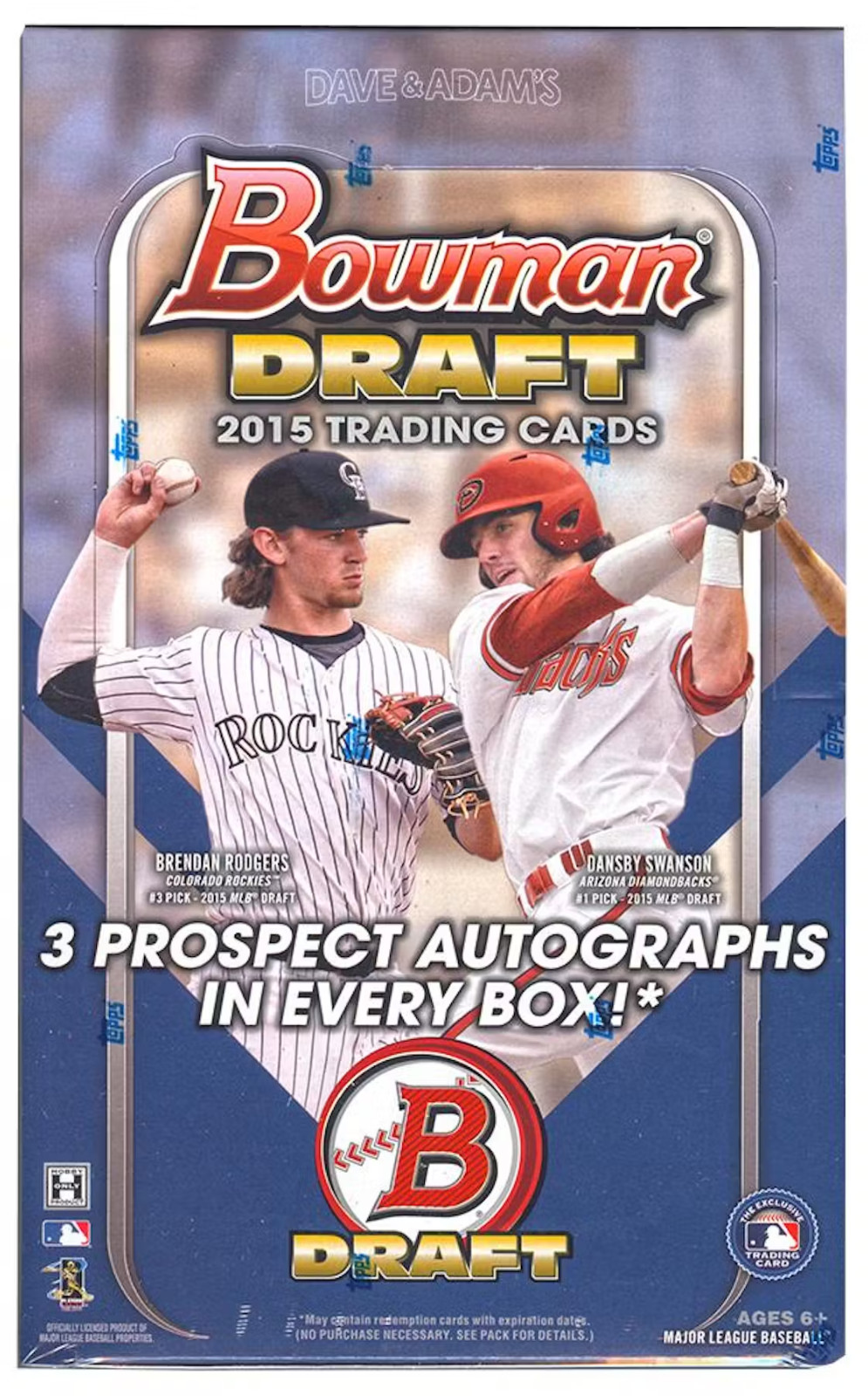 2015 Bowman Draft Baseball Sealed Hobby Jumbo Box