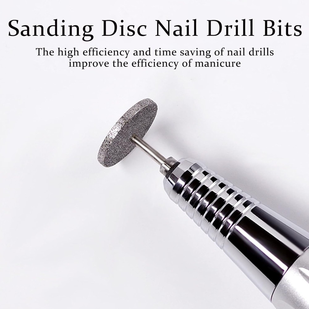 2Pcs Sanding Disc Nail Drill Bits Cuticle Bit Suitable for Most...