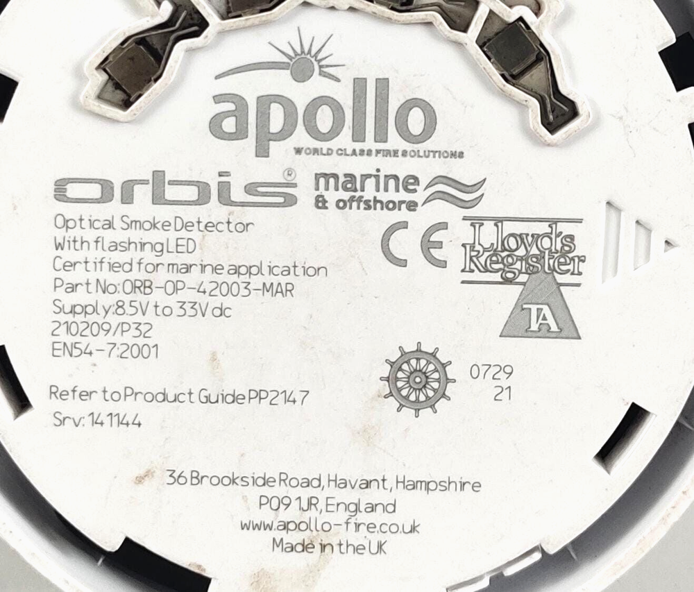 Apollo Orbis ORB-OP-42003-MAR Optical Smoke Detector Without Base